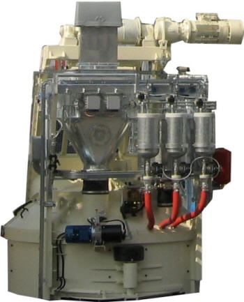 Ocmer SF planetary concrete mixer piggyback scales